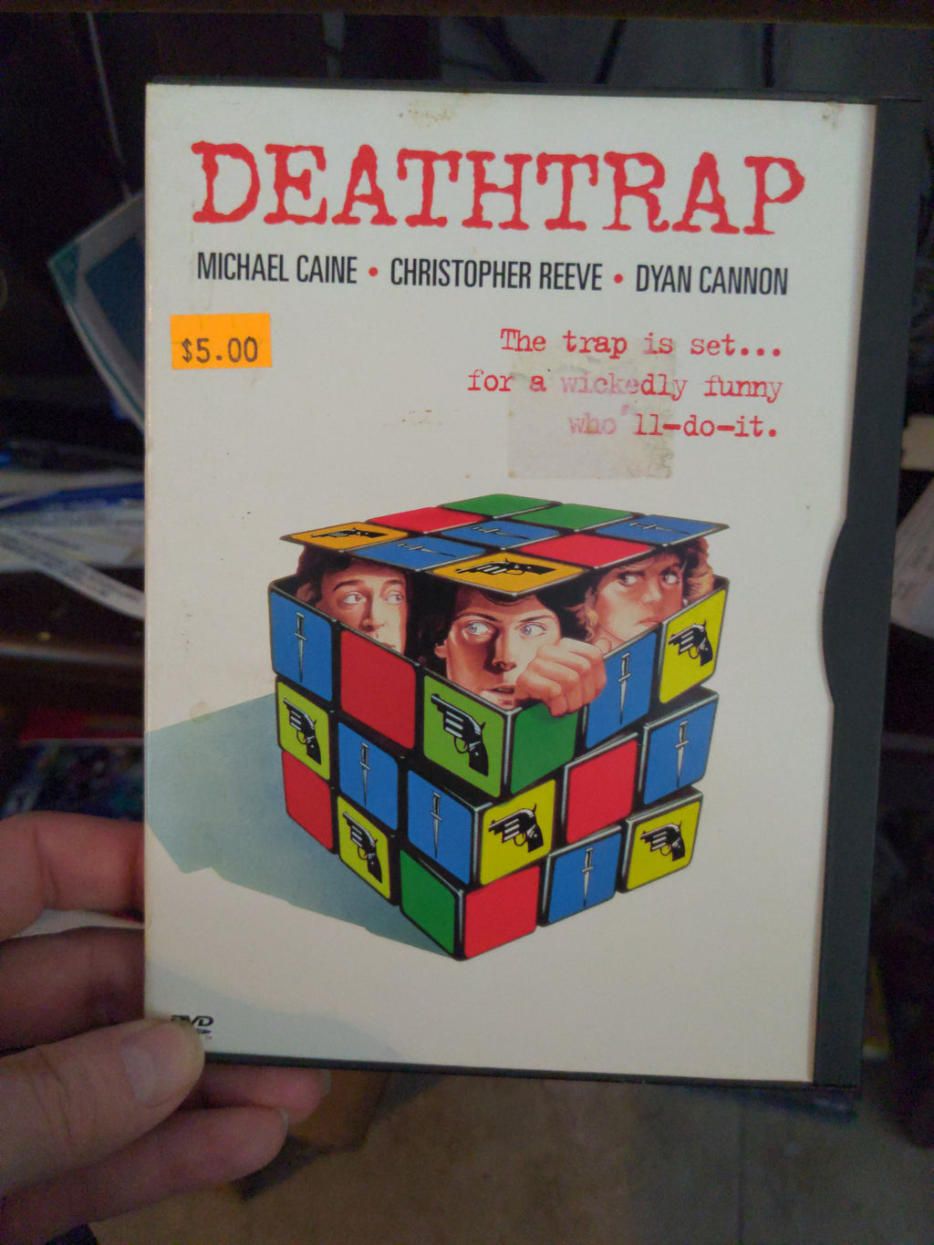 Deathtrap Snapcase DVD - Christopher Reeve - Dyan Cannon - Michael Caine