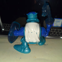 1995 F-P Toys Ltd China Moveable Sword Blue Knight with Shield Figure