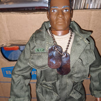 1996 GI Joe African American Army Soldier with Dog Tags