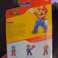 Jakks Nintendo World Of Mario Super Mario - Mario SEALED Figure 2.5"