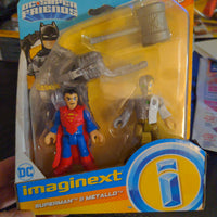 Imaginext DC Super Friends Superman & Metallo SEALED 2 Piece Toy Set