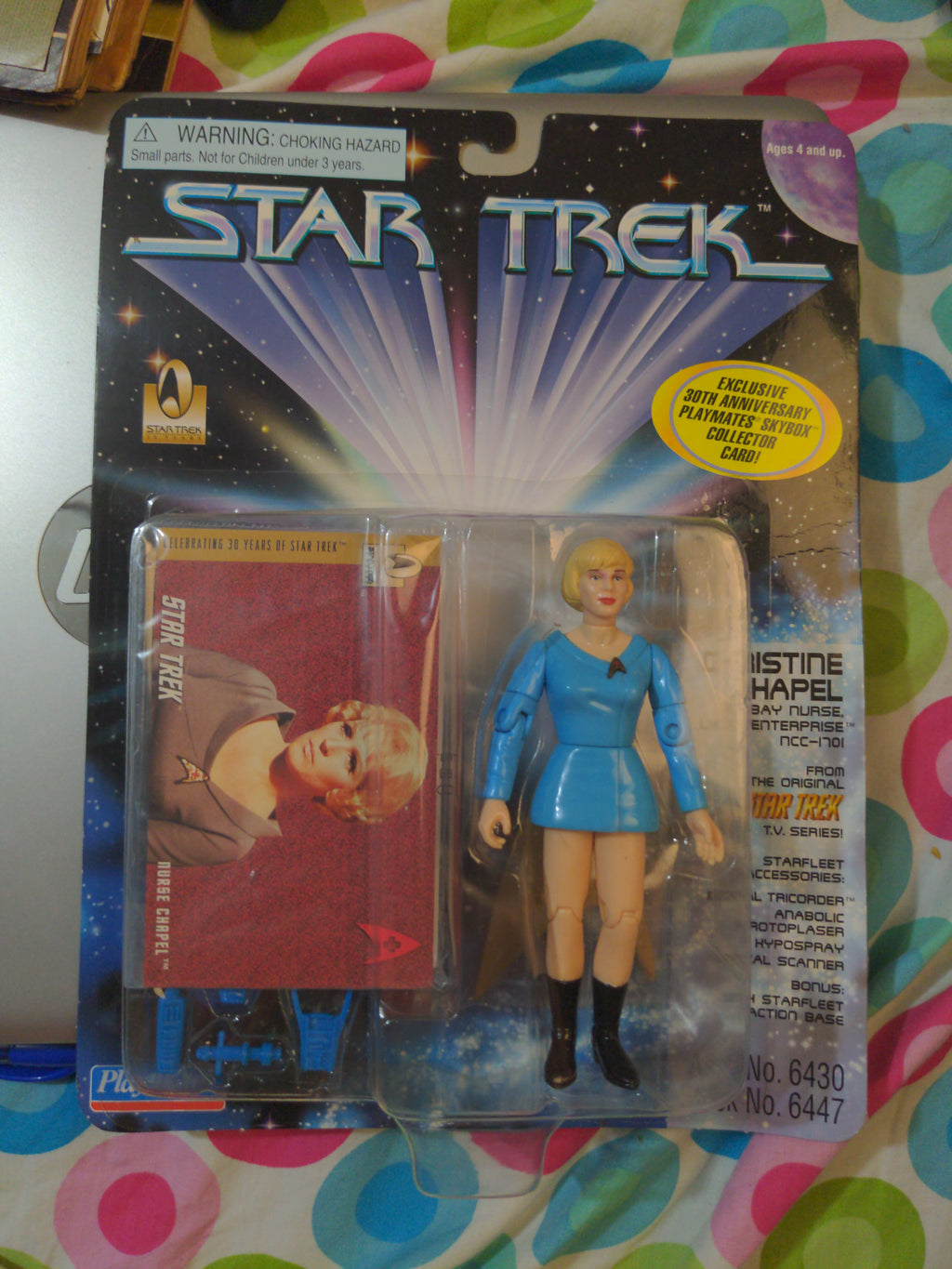 1996 Playmates Star Trek Christine Chapel Sickbay Nurse with Card NEW SEALED