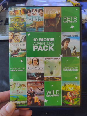 10 Movie Adventure Pack DVD - Jungle Book Safari Spirit Bear and More