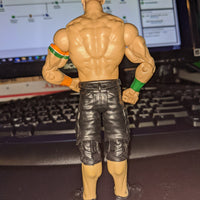 2013 Mattel WWE Wrestling Basic Black & Orange John Cena Shorts Version