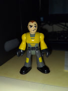 Imaginext Dino Rider Action Figure Toy - Yellow and Gray