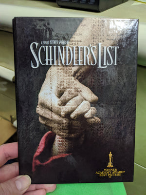 Schindler's List Steven Spielberg Book Case Best Picture Widescreen DVD