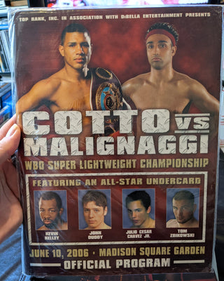 MSG Top Rank Boxing Miguel Cotto/Paulie Malignaggi Program w/Insert 6/10/06