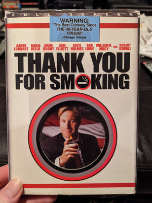 Thank You For Smoking Full Screen DVD w/Slipcover - Sam Elliott Rob Lowe