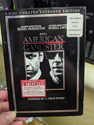 American Gangster 2 Disc Unrated Extended Edition DVD Set w/Slipcover