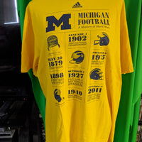 Adidas University of Michigan 2015 Football XL T-Shirt