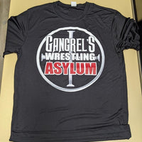 GWA Gangrel Wrestling Asylum SMALL NEW Performance 100% Polyester Black Tee-Shirt