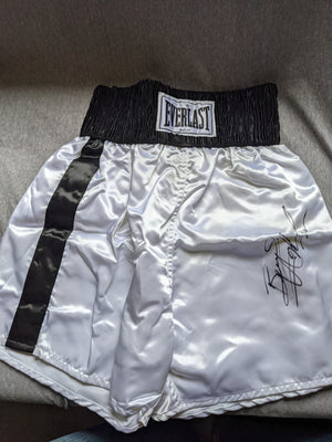 Bernard Hopkins Signed Everlast Boxing Trunks Autographed