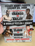 Boxing Program - Tavoris Cloud/Clinton Woods & Urango/Bailey 8/28/2009